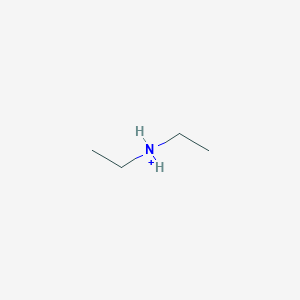 molecular formula C4H12N+ B1227033 Diethylammonium 