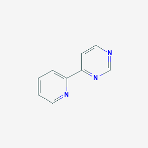 molecular formula C9H7N3 B1227037 4-(Pyridin-2-yl)pyrimidine CAS No. 52997-82-7