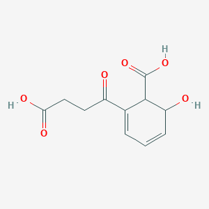 molecular formula C11H12O6 B1227045 2-Succinyl-6-hydroxycyclohexa-2,4-diene-1-carboxylic acid 