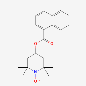 B1227054 4-(1-Naphthoyloxy)-2,2,6,6-tetramethylpiperidine-1-oxyl CAS No. 95676-89-4