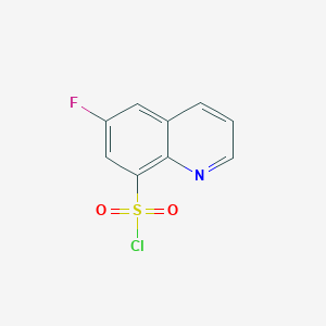 molecular formula C9H5ClFNO2S B122707 6-Fluoroquinoline-8-sulfonyl chloride CAS No. 1016515-89-1