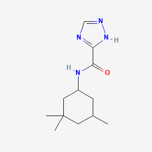 molecular formula C12H20N4O B1227126 N-(3,3,5-trimethylcyclohexyl)-1H-1,2,4-triazole-5-carboxamide 