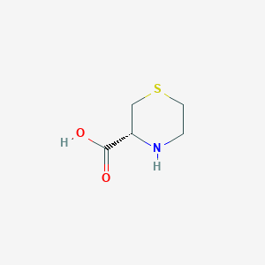 molecular formula C5H9NO2S B1227135 (R)-thiomorpholine-3-carboxylic acid CAS No. 65527-54-0