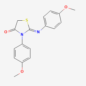 3-(4-Methoxyphenyl)-2-(4-methoxyphenyl)imino-4-thiazolidinone