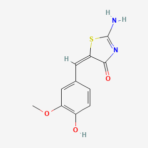 5-[(4-Hydroxy-3-methoxyphenyl)methylene]-2-imino-1,3-thiazolidin-4-one