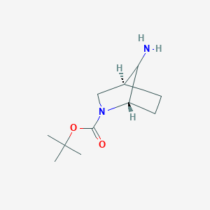 molecular formula C11H20N2O2 B12271445 Tert-butyl anti-7-amino-2-azabicyclo[2.2.1]heptane-2-carboxylate 