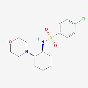 4-chloro-N-[(1S,2S)-2-(4-morpholinyl)cyclohexyl]benzenesulfonamide