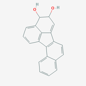 molecular formula C20H14O2 B122718 4,5-Dihydro-4,5-dihydroxybenzo(j)fluoranthene CAS No. 151258-40-1