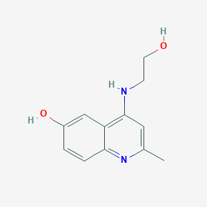 4-(2-Hydroxyethylamino)-2-methyl-6-quinolinol