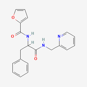 N-[1-oxo-3-phenyl-1-(2-pyridinylmethylamino)propan-2-yl]-2-furancarboxamide