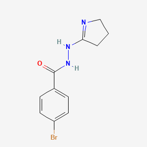 4-bromo-N'-(3,4-dihydro-2H-pyrrol-5-yl)benzohydrazide