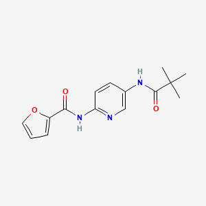 N-[5-[(2,2-dimethyl-1-oxopropyl)amino]-2-pyridinyl]-2-furancarboxamide
