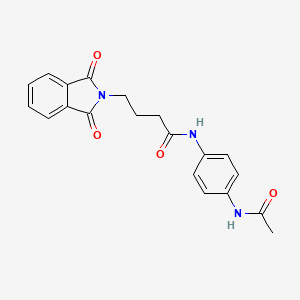 N-(4-acetamidophenyl)-4-(1,3-dioxo-2-isoindolyl)butanamide