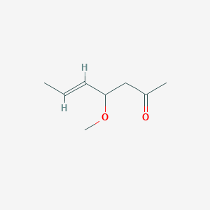 molecular formula C8H14O2 B122725 (E)-4-methoxyhept-5-en-2-one CAS No. 152467-26-0