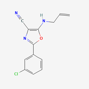 2-(3-Chlorophenyl)-5-(prop-2-enylamino)-4-oxazolecarbonitrile