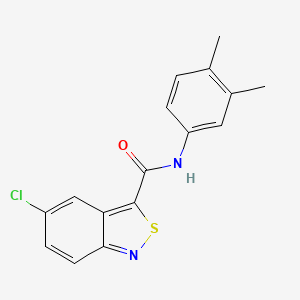 5-chloro-N-(3,4-dimethylphenyl)-2,1-benzothiazole-3-carboxamide
