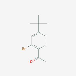 molecular formula C12H15BrO B122726 1-(4-Tert-butyl-2-bromophenyl)ethanone CAS No. 147438-85-5