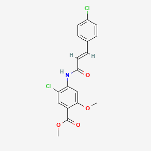 Methyl 5-chloro-4-{[3-(4-chlorophenyl)acryloyl]amino}-2-methoxybenzoate