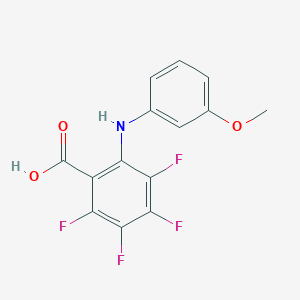2,3,4,5-Tetrafluoro-6-(3-methoxyanilino)benzoic acid