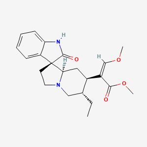 methyl (Z)-2-[(3S,6'S,7'R,8'aR)-6'-ethyl-2-oxospiro[1H-indole-3,1'-3,5,6,7,8,8a-hexahydro-2H-indolizine]-7'-yl]-3-methoxyprop-2-enoate