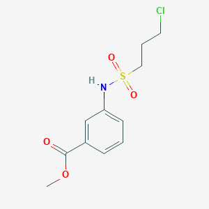 molecular formula C11H14ClNO4S B12272835 Methyl 3-(3-Chloropropylsulfonamido)benzoate 