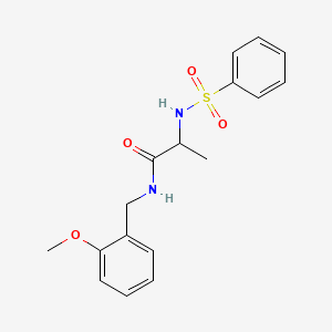 2-(benzenesulfonamido)-N-[(2-methoxyphenyl)methyl]propanamide