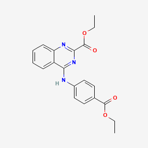 4-(4-Ethoxycarbonylanilino)-2-quinazolinecarboxylic acid ethyl ester