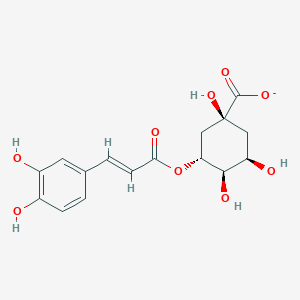 molecular formula C16H17O9- B1227303 Chlorogenate anion 