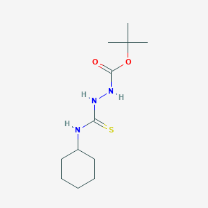 N-[[(cyclohexylamino)-sulfanylidenemethyl]amino]carbamic acid tert-butyl ester