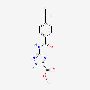 methyl 5-[(4-tert-butylbenzoyl)amino]-2H-1,2,4-triazole-3-carboxylate