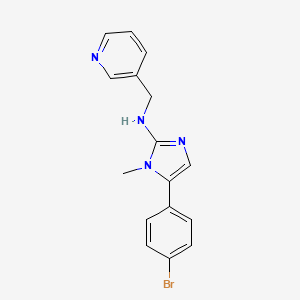 5-(4-bromophenyl)-1-methyl-N-(3-pyridinylmethyl)-2-imidazolamine