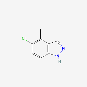 molecular formula C8H7ClN2 B12273363 5-Chloro-4-methylindazole 