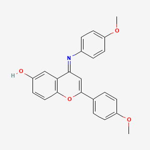 2-(4-Methoxyphenyl)-4-(4-methoxyphenyl)imino-1-benzopyran-6-ol