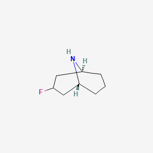 molecular formula C8H14FN B12273437 Endo-3-fluoro-9-azabicyclo[3.3.1]nonane 