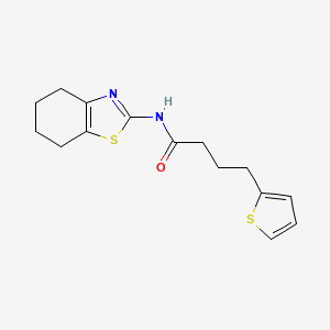 N-(4,5,6,7-tetrahydro-1,3-benzothiazol-2-yl)-4-thiophen-2-ylbutanamide