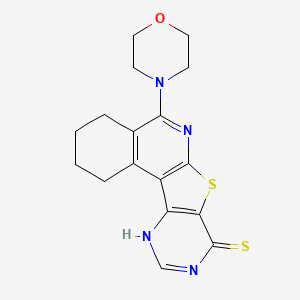 5-(4-morpholinyl)-1,2,3,4-tetrahydropyrimido[4',5':4,5]thieno[2,3-c]isoquinoline-8(9H)-thione