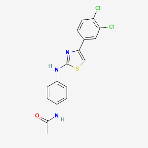N-(4-{[4-(3,4-dichlorophenyl)-1,3-thiazol-2-yl]amino}phenyl)acetamide