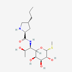 molecular formula C17H32N2O6S B12273601 (2S,4R)-N-((1R,2R)-2-Hydroxy-1-((2R,3R,4S,5R,6R)-3,4,5-trihydroxy-6-(methylthio)tetrahydro-2H-pyran-2-yl)propyl)-4-propylpyrrolidine-2-carboxamide CAS No. 2256-16-8