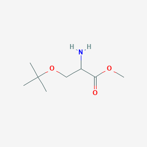 molecular formula C8H17NO3 B12273629 Methyl 2-amino-3-(tert-butoxy)propanoate 