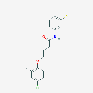 4-(4-chloro-2-methylphenoxy)-N-[3-(methylthio)phenyl]butanamide