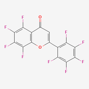 5,6,7,8-Tetrafluoro-2-(2,3,4,5,6-pentafluorophenyl)chromen-4-one