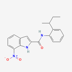 molecular formula C19H19N3O3 B1227377 N-(2-butan-2-ylphenyl)-7-nitro-1H-indole-2-carboxamide 