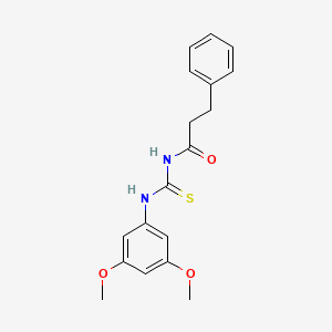 N-[(3,5-dimethoxyanilino)-sulfanylidenemethyl]-3-phenylpropanamide