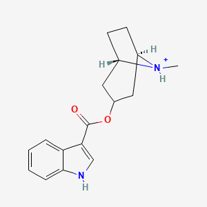 molecular formula C17H21N2O2+ B1227400 Tropisetron cation 
