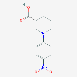 molecular formula C12H14N2O4 B12274173 (r)-1-(4-Nitrophenyl)piperidine-3-carboxylic acid 