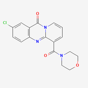 2-Chloro-6-[4-morpholinyl(oxo)methyl]-11-pyrido[2,1-b]quinazolinone