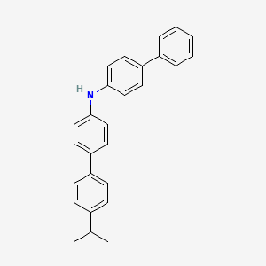 molecular formula C27H25N B12274208 N-(4-Biphenylyl)-4'-isopropylbiphenyl-4-amine 