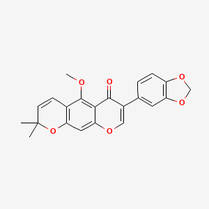 molecular formula C22H18O6 B1227423 Robustone methyl ether 