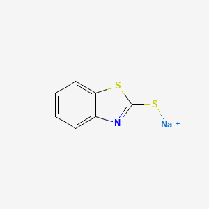molecular formula C7H4NNaS2 B1227427 Sodium 2-mercaptobenzothiazole CAS No. 2492-26-4