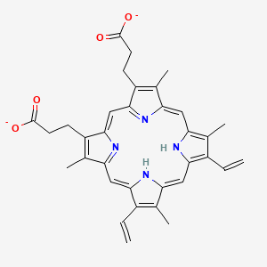 molecular formula C34H32N4O4-2 B1227429 Protoporphyrin(2-) 